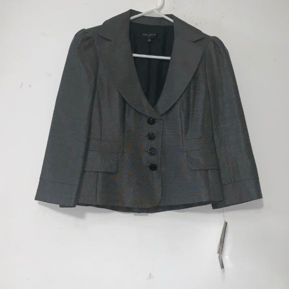 ✨ - NWT Nine West sz 2 Petite Grey Modal Blend Pantsuit - Picture 2 of 11